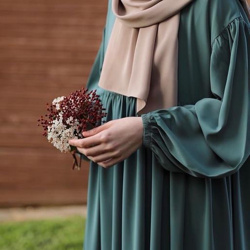 پیراهن مانتویی چین دار الیزه